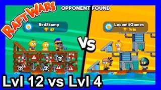 Raft Wars Multiplayer - Lvl12 vs Lvl4 - poki.com