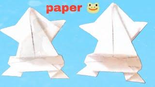 how to make paper frog // easy paper craft toys// origami toys diy  #diy #origami #craft