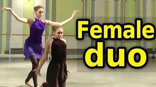 Female duo: modern dance at the Talent Show ZIRKA