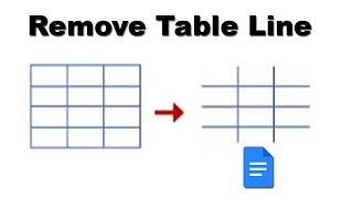 How to Remove Table Lines from Google Docs