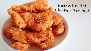 HOW TO MAKE TIKTOK VIRAL KFC NASHVILLE HOT CHICKEN TENDERS AT HOME