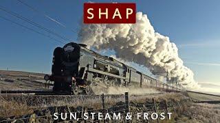 Sun, Steam & Frost on Shap Bank, England - 35018 British India Line