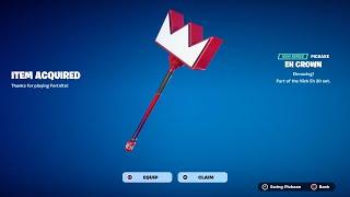 How To Get Eh Crown Pickaxe NOW FREE In Fortnite (Unlocked Eh Crown)