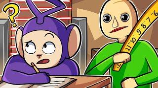 ESCAPE FROM BALDI.EXE! | Tinky Winky Plays: Roblox Escape School Obby