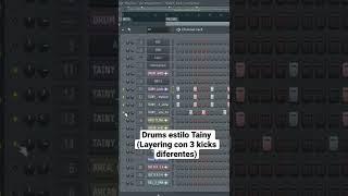 Drums estilo Tainy (Layering con 3 kicks diferentes)  