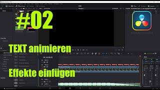 Effekte einfügen und Texte animieren / DaVinci Resolve / Tutorial