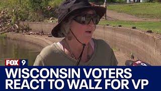 Undecided voters in Wisconsin react to Walz for VP choice