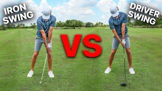 Iron Swing Vs. Driver Swing (The Difference)