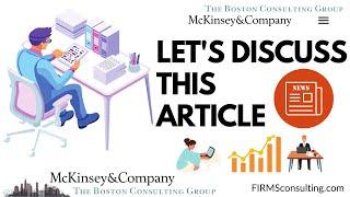 Consulting case interview example (McKinsey, BCG, Bain, Deloitte et al.): Let's discuss this article