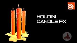HOUDINI:  CANDLE FX #houdini, #education , #animation #vfx