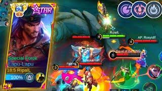 LAPU-LAPU EXPLANE FULL TANK BUILDSUPER AGGRESSIVE GAMEPLAY - Mobile Legends