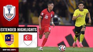  Malaysia vs Singapore  (ASEAN Mitsubishi Electric Cup 2024: Group Stage Extended Highlights)