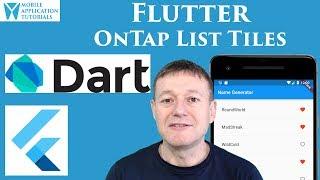 Flutter on tap interactive support