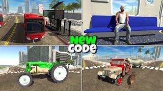 New Tractor+Bus stand+New Cars Cheat code।।Indian bike driving 3d।Indian bike driving 3d update।।