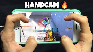 Best HANDCAM  Solo Vs Squad | 4 Finger + Full Gyroscope | iPhone 8 Plus ️ PUBG Mobile