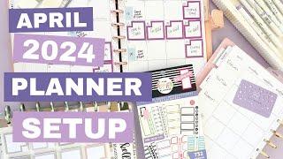 April 2024 Planner Setup | Happy Planner Setup | Catchall & Social Media Planner