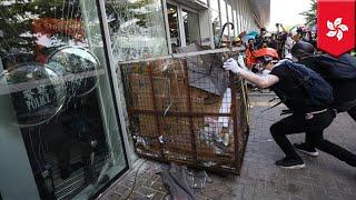 HK protesters storm Legislative Council on handover anniv - TomoNews