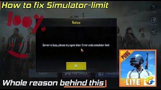 Fix pubg mobile lite error server is busy error code simulator limit in phoenix os 100% #pubglite