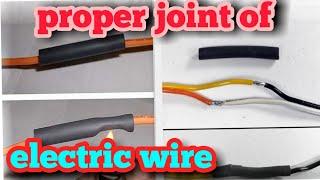 proper joint of electric wire within 2 minutes