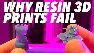 Why Resin 3D Prints Fail - Improve Your Prints - Tips on Understanding Overhangs and Supports