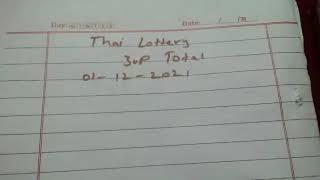 MKL Lottery King | Thai Lottery Result 618 | Thai lottery 3up Total Pass 01-12-2021