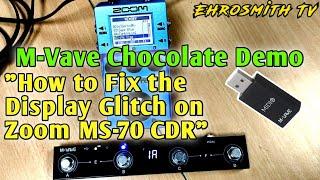 M-Vave Chocolate MIDI Controller Demo: Display Glitch Fix on Zoom MS-70 CDR | M-Vave Chocolate Demo