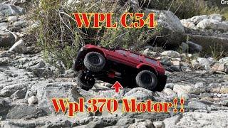 WPL C54 With Upgraded Wpl 370 Motor!!! More Crawling Power!!!