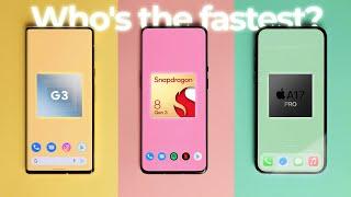 The MOST powerful smartphone 2024! A17 Pro vs Snapdragon 8 Gen 3 vs Tensor G3!