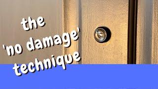 Peep Hole instal in timber door with no damage - Inspire DIY