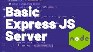 Build a Basic Express JS Server