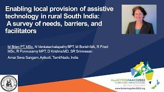 Enabling local provision of assistive technology in rural South India