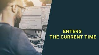 Enters the current time shortcut key in MS Excel