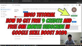 How To Get free 9 Credits and Free Month-Subscribe in Google Skill Boost #Quanquangcp6 #googlecloud