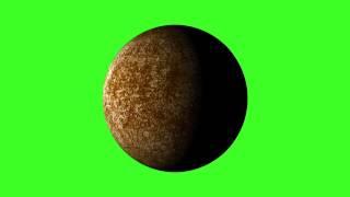 Green Screen Planet Mercury