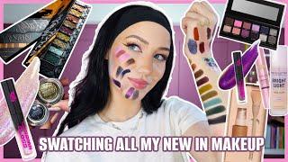 SWATCHING ALL MY NEW IN MAKEUP | makemeupmissa