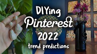 DIYing Pinterest’s 2022 Trend Predictions (checkers, pearls, and goth!?)