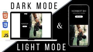 How to create a Dark Mode switch using CSS and JavaScript
