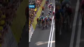 Biniam Girmay wins Stage 3 of the 2024 Tour de France in a hectic sprint finale! #tourdefrance