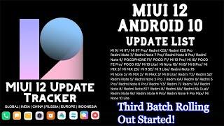 MIUI 12 Update Tracker 3rd batch Rolling Out ft. Poco Series, Redmi 8/8A/7/7A/6/6A, Mi Note 5 |2020