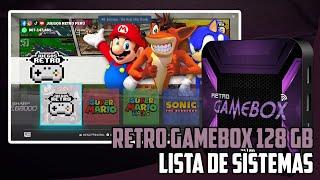  RETRO GAMEBOX (128 GB) | Relación de Sistemas