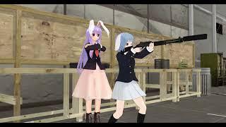 【東方MMD】Reisen's M4 Experience ~ M4散弾銃を撃つレイセン