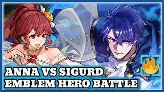 【FEH】Anna 1 TURNS Sigurd Emblem Hero Battle (Abyssal)