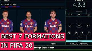 THE BEST 7 FORMATIONS IN FIFA 20