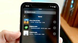 How To Use Saved Audio On Instagram! (2023)