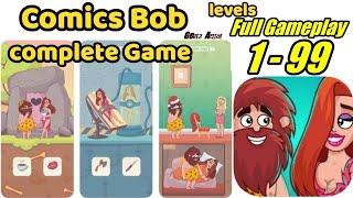 Comics Bob Game All Level 1-99 | comic bob game hot level | comic bob all Levels walkthrough