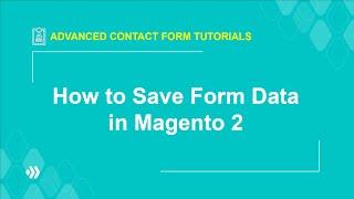 How to save form data in Magento 2