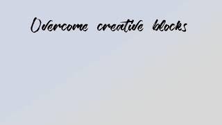 Overcome creative blocks | subliminal | Messy lab