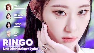 ITZY - RINGO (Line Distribution + Lyrics Karaoke) PATREON REQUESTED