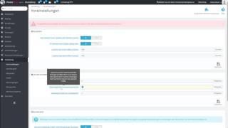 Verwaltungsfunktionen des Shops - PrestaShop tutorial