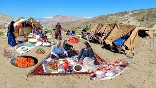 Mix of IRAN Rural Dish from Organic chicken, Eggplant tomato, zucchini, Macaroni, Bandari To Bread